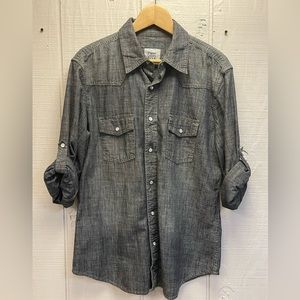 Men’s Denim Button Down Shirt